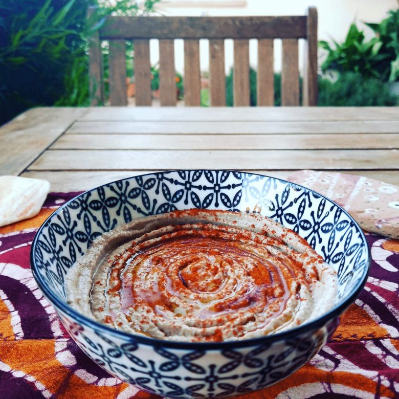 Paté de berenjena y nueces